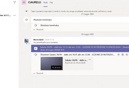 NUTRIZIONE E ONCOLOGIA: LEZIONE UNIVERSITARIA DEL DOTT. STEFANO CIAURELLI